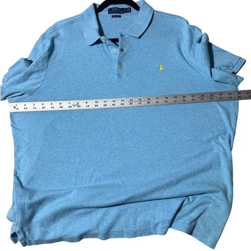 Polo Ralph Lauren Men's sz XL Classic Fit 100% Cotton Yellow Pony Polo